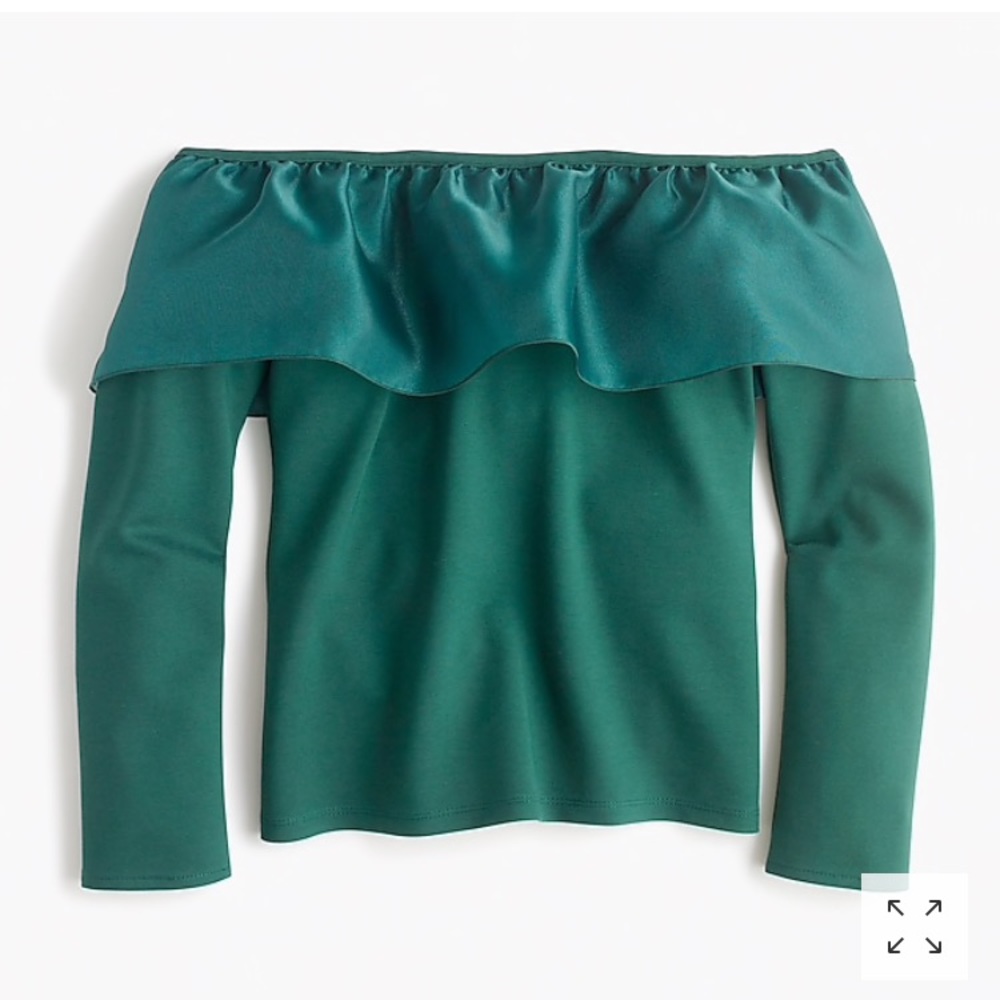 NEW J. Crew Organza Ruffle Top